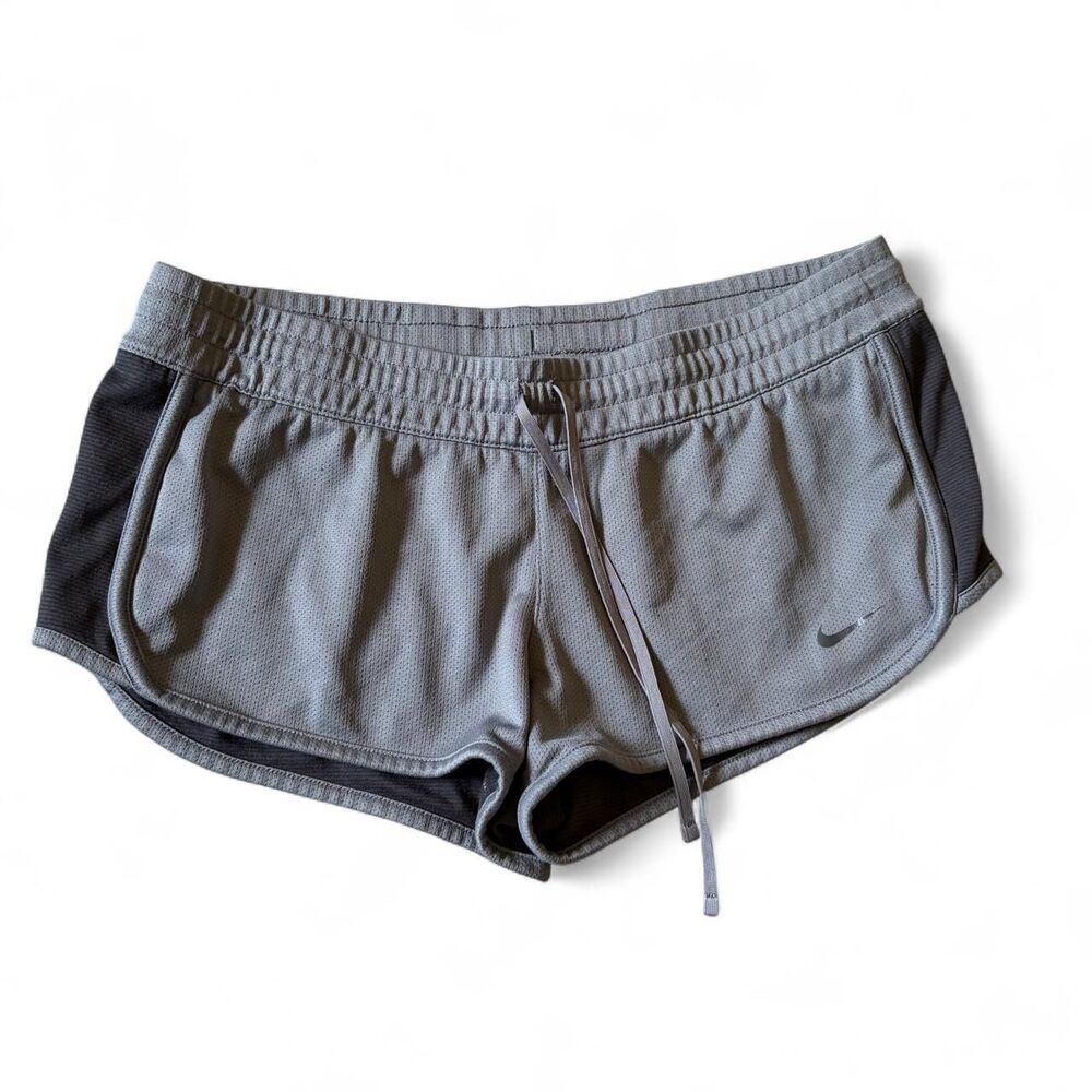 Nike Women's Grey and Black Shorts